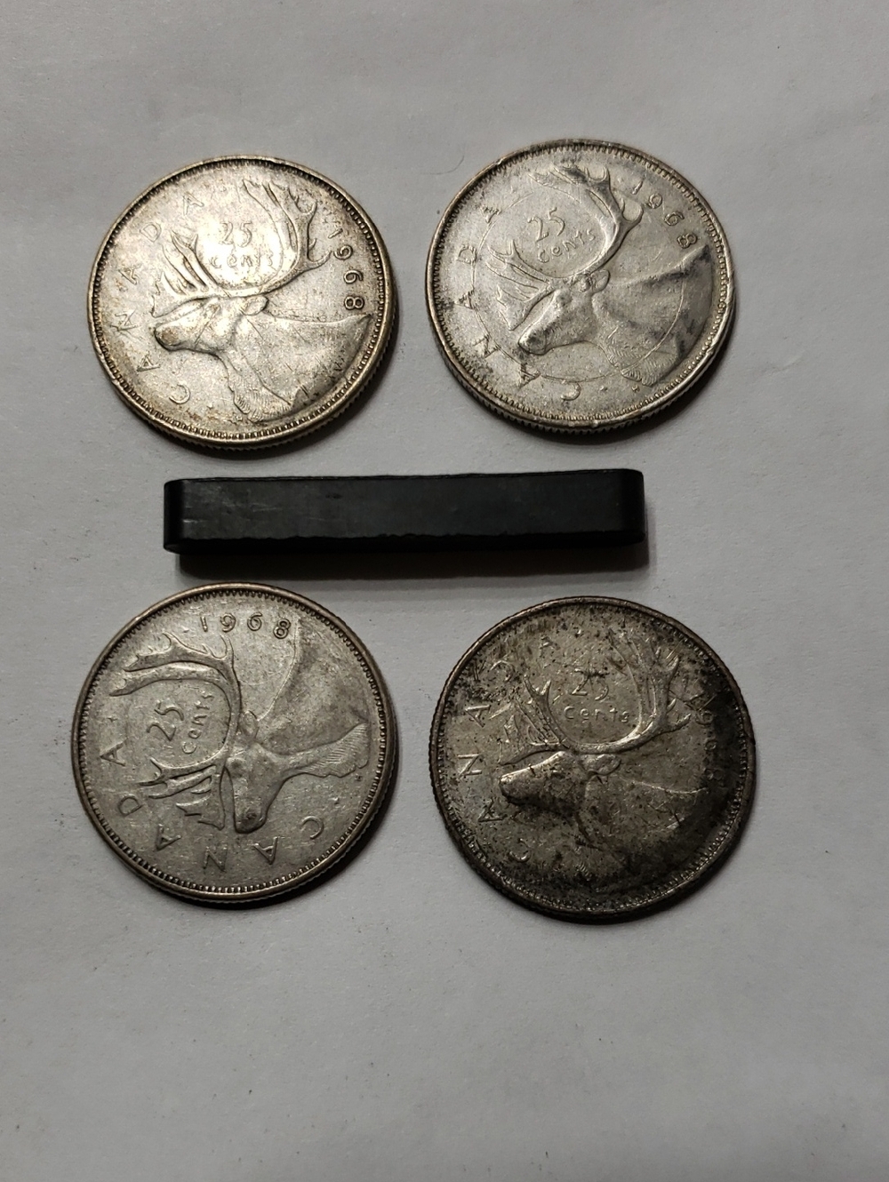 Canadian 25 Cent Coins (Set of 4) - 50% Silver
